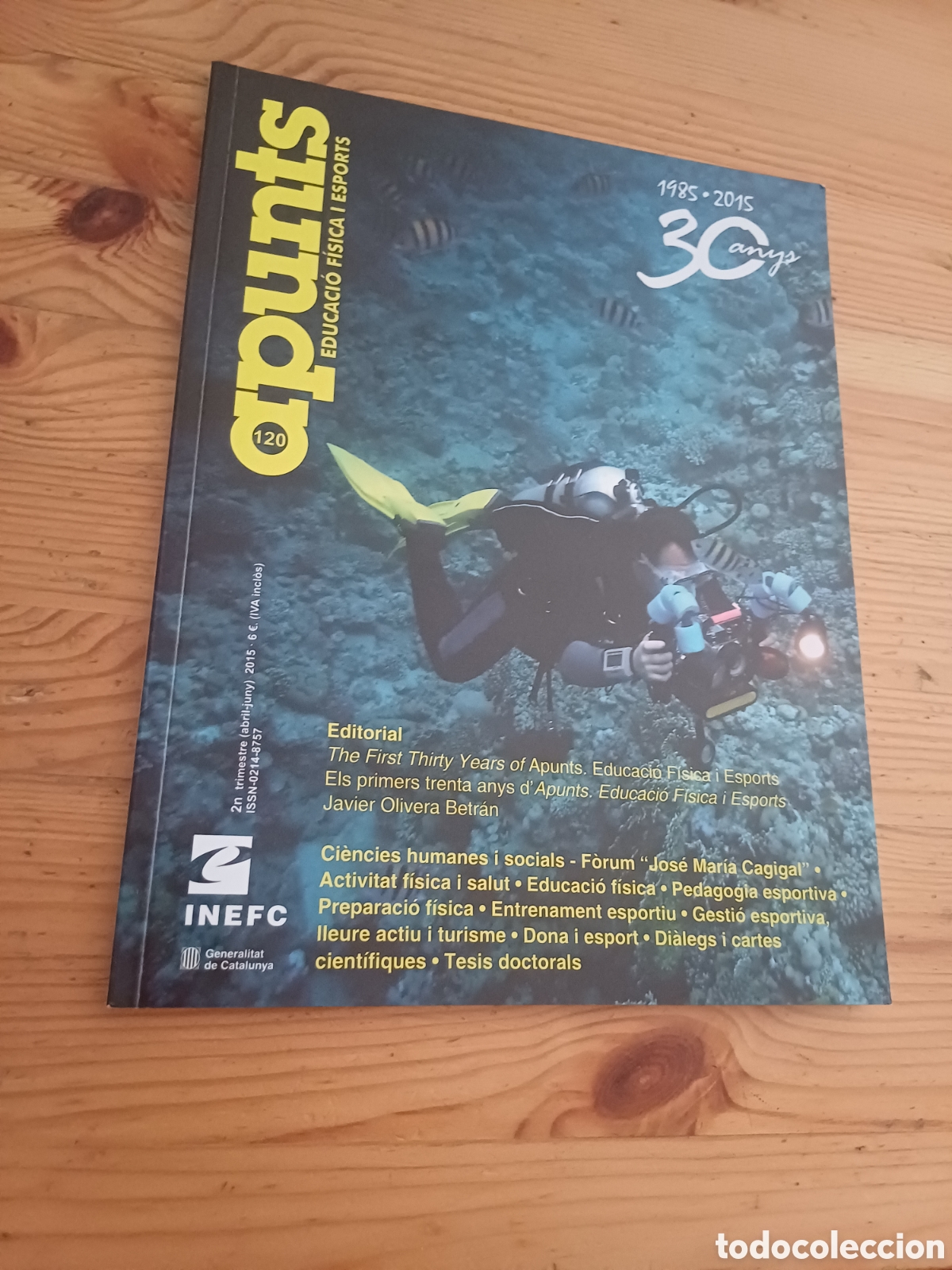 Otros art&iacute;culos de coleccionismo en papel: Apunts Educaci&oacute; f&iacute;sica i esport 120 INEFC Pedagogia esportiva Dona i esport Basquetbol futbol