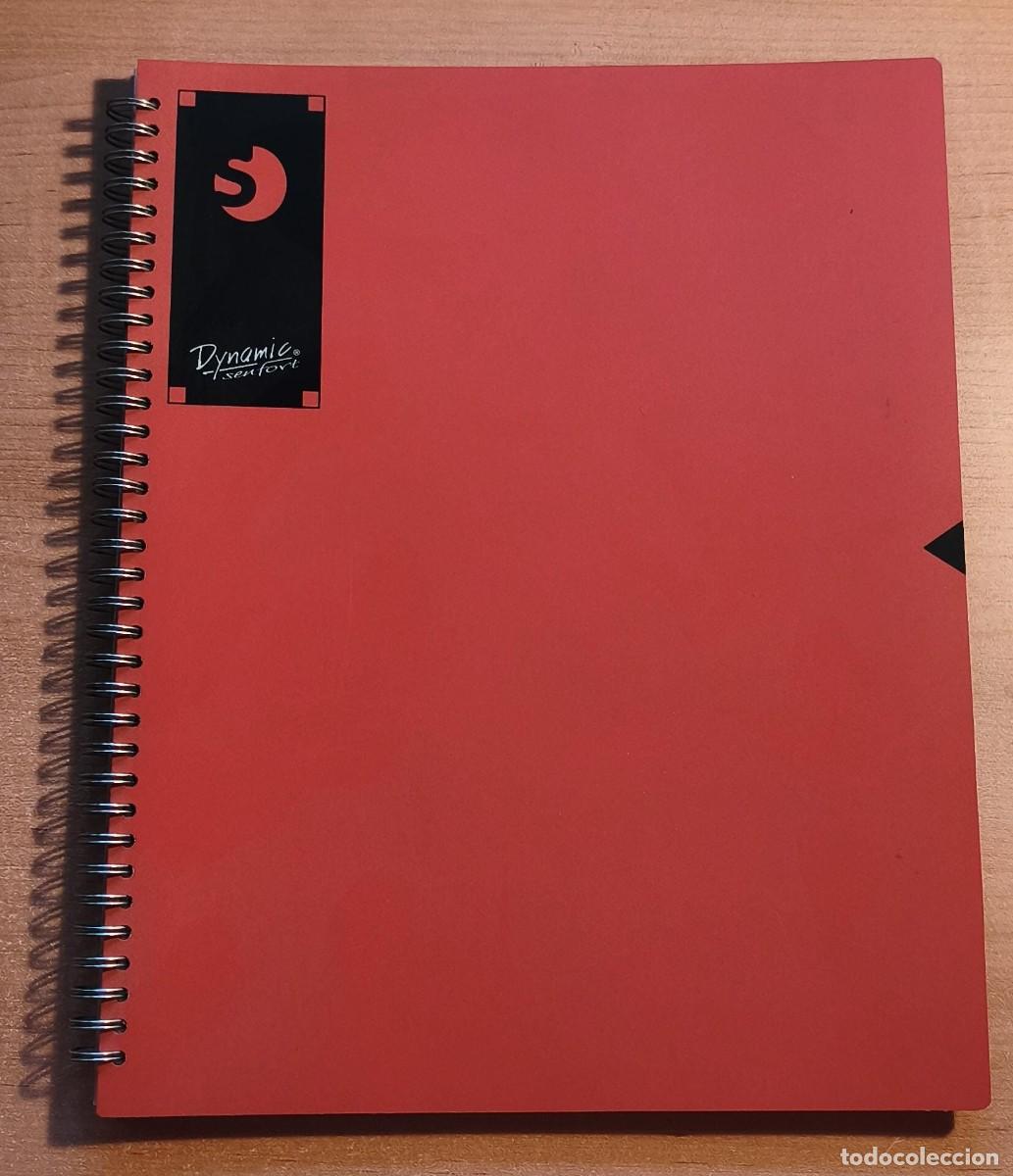 Otros art&iacute;culos de coleccionismo en papel: Pt 10 Libreta espiral portafolios A4 pl&aacute;stico rojo con 30 fundas transparentes - Dynamic Senfort