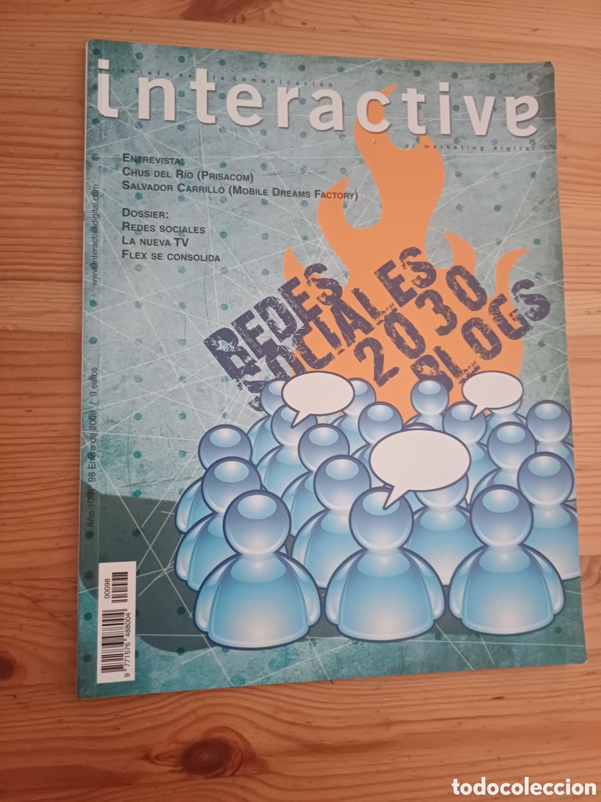Otros art&iacute;culos de coleccionismo en papel: Interactive Revista comunicaci&oacute;n marketing digital Redes sociales Chus del R&iacute;o Salvador Carrillo