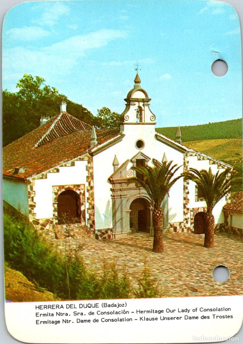 Otros art&iacute;culos de coleccionismo en papel: Herrera del Duque - Ermita Ntra. Sra. Consolaci&oacute;n- Calendario Myrga 1979 - 119x84mm -Rev: La Molina