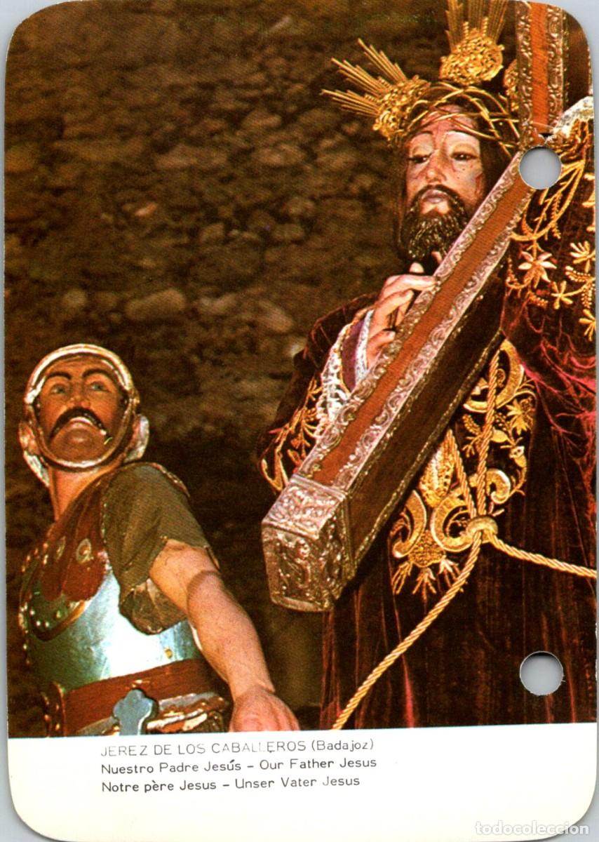 Otros art&iacute;culos de coleccionismo en papel: Jerez de los Caballeros-Nuestro Padre Jes&uacute;s-Calendario Myrga 1979 - 119x84mm-Rev: Cartagena-S. Santa