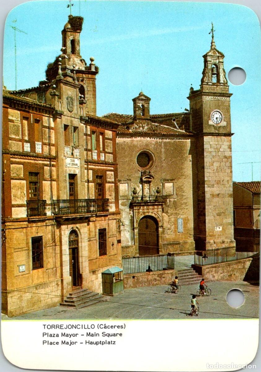 Otros art&iacute;culos de coleccionismo en papel: Torrejoncillo - Plaza Mayor -Calendario Myrga 1979 - 119x84mm-Rev: &Aacute;vila - Iglesia Santa Teresa