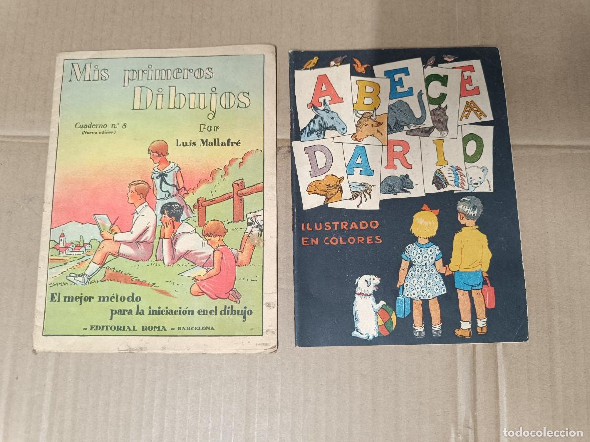 Otros art&iacute;culos de coleccionismo en papel: LOTE DE 2 ANTIGUOS CUADERNOS INFANTILES, MIS PRIMEROS DIBUJOS Y ABECEDARIO -P25