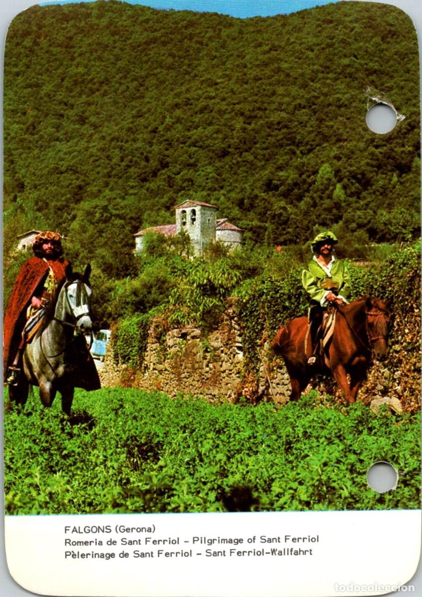 Otros art&iacute;culos de coleccionismo en papel: Falgons (Gerona) - Romer&iacute;a Sant Ferriol - Calendario Myrga 1979 - 119x84mm - Rev: Medina del Campo