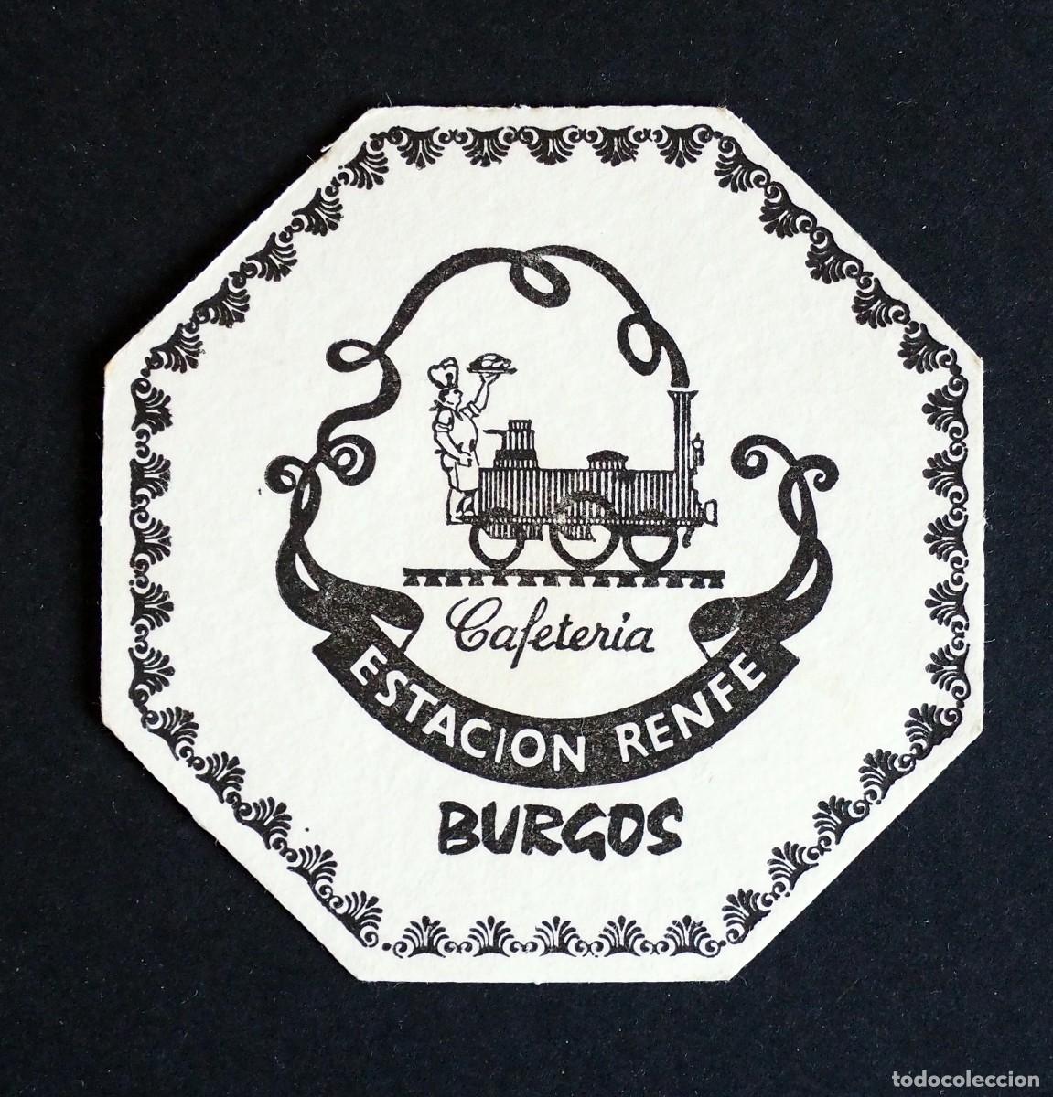 Otros art&iacute;culos de coleccionismo en papel: POSAVASOS: CAFETER&Iacute;A- ESTACI&Oacute;N DE RENFE. BURGOS