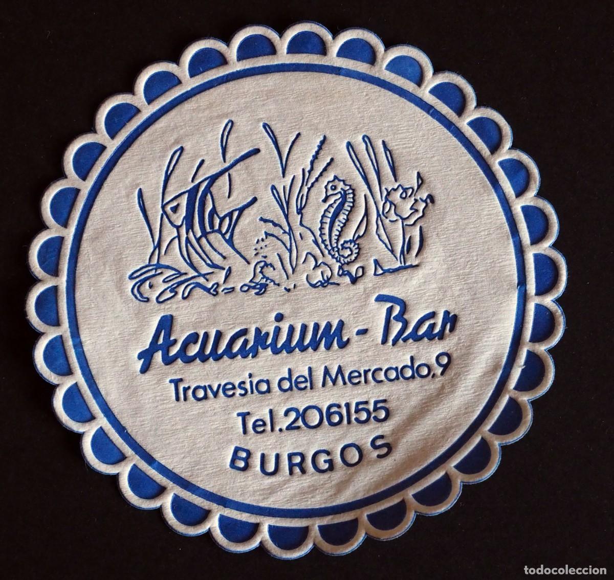 Otros art&iacute;culos de coleccionismo en papel: POSAVASOS: ACUARIUM- BAR. BURGOS