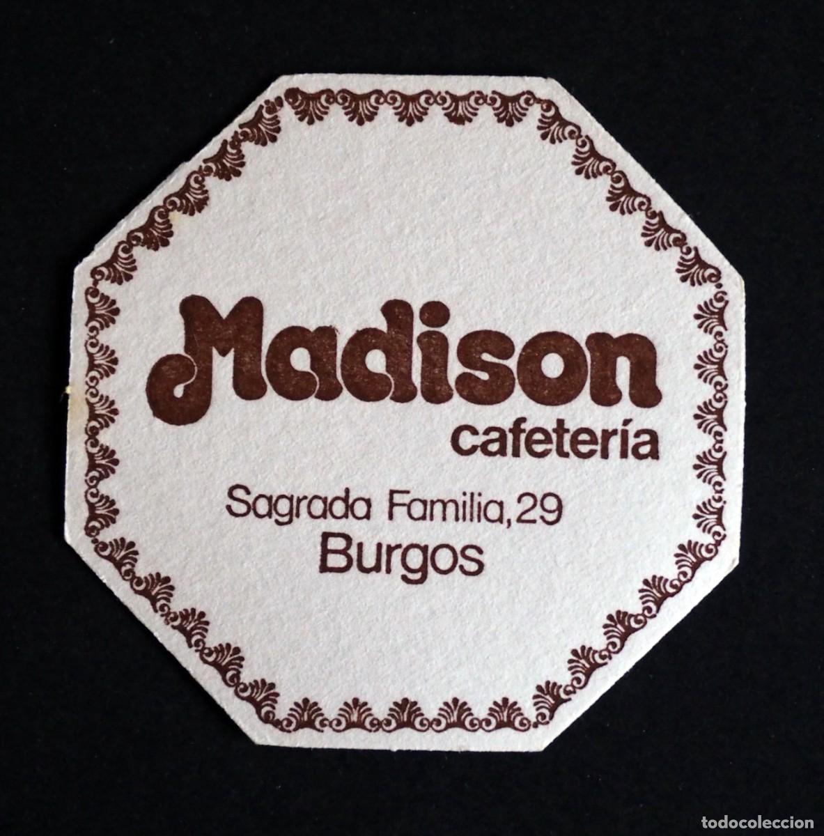 Otros art&iacute;culos de coleccionismo en papel: POSAVASOS: MADISON. CAFETER&Iacute;A. SAGRADA FAMILIA. BURGOS