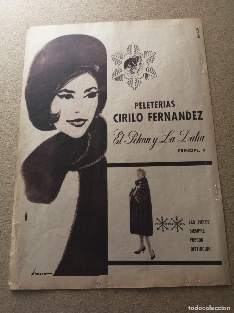 Otros art&iacute;culos de coleccionismo en papel: ANUNCIO. PELETERIAS CIRILO FERNANDEZ, MADRID