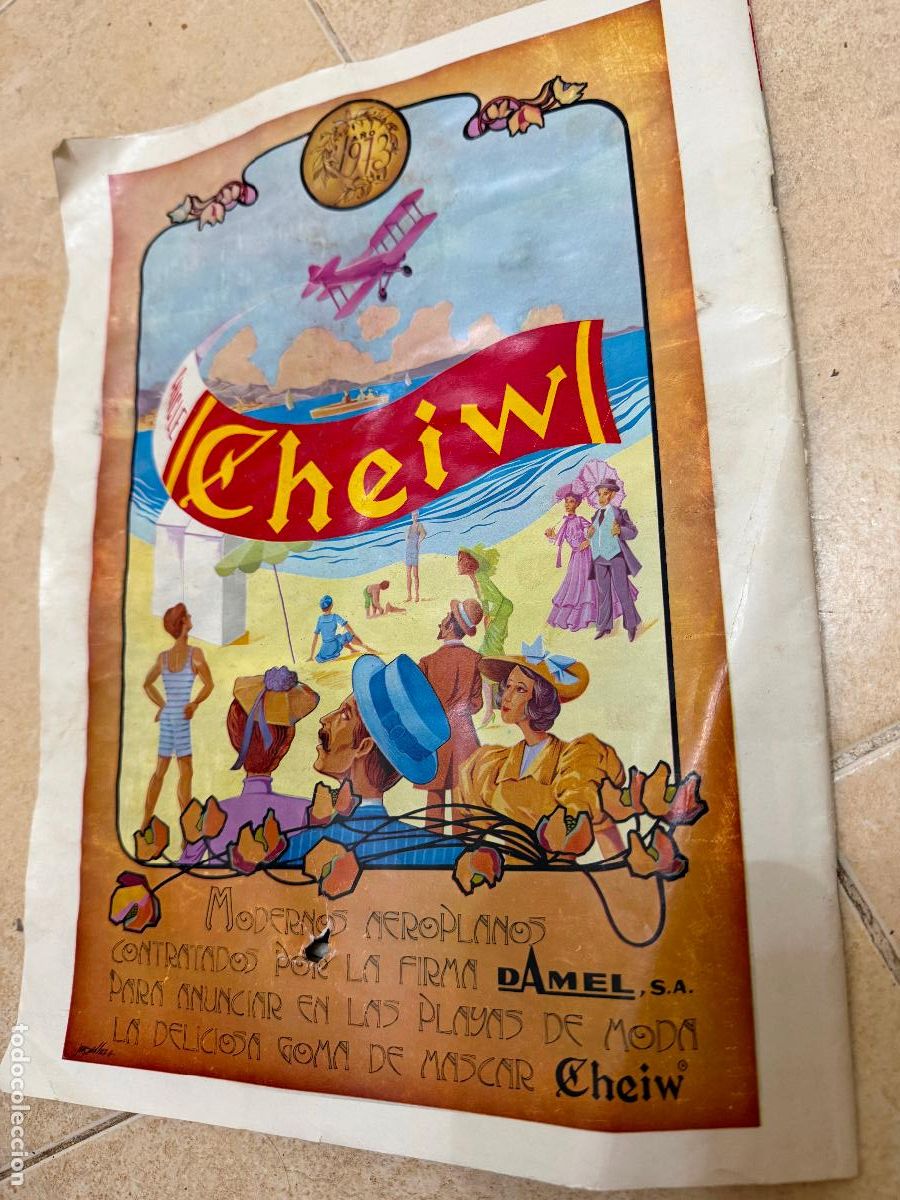 Otros art&iacute;culos de coleccionismo en papel: Hoja publicidad chicle cheiw 1973