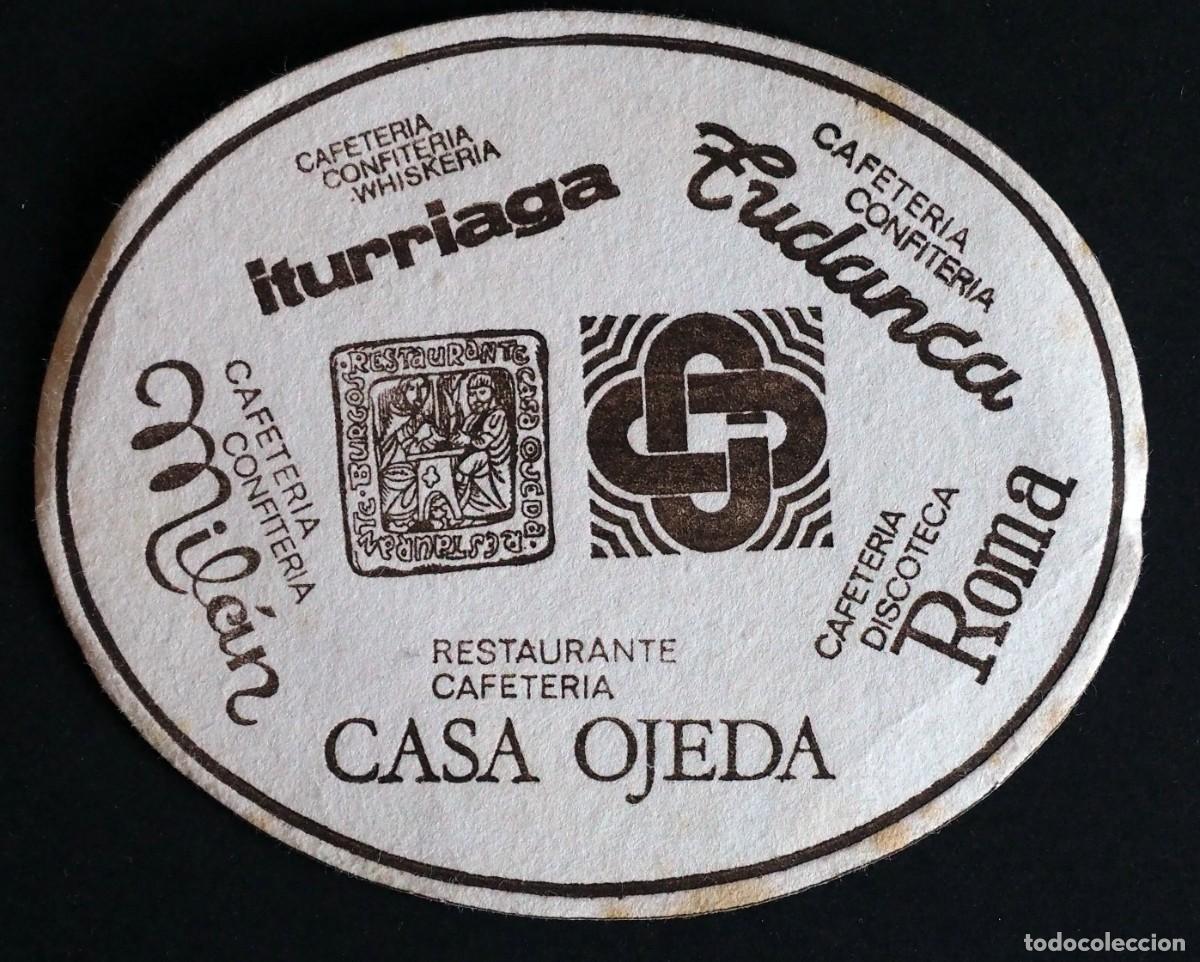 Otros art&iacute;culos de coleccionismo en papel: POSAVASOS: CASA OJEDA- DISCOTECA ROMA-CONFITERIA MIL&Aacute;N. BURGOS
