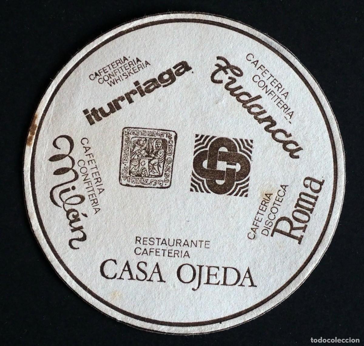 Otros art&iacute;culos de coleccionismo en papel: POSAVASOS: CASA OJEDA- DISCOTECA ROMA-CONFITERIA MIL&Aacute;N. BURGOS