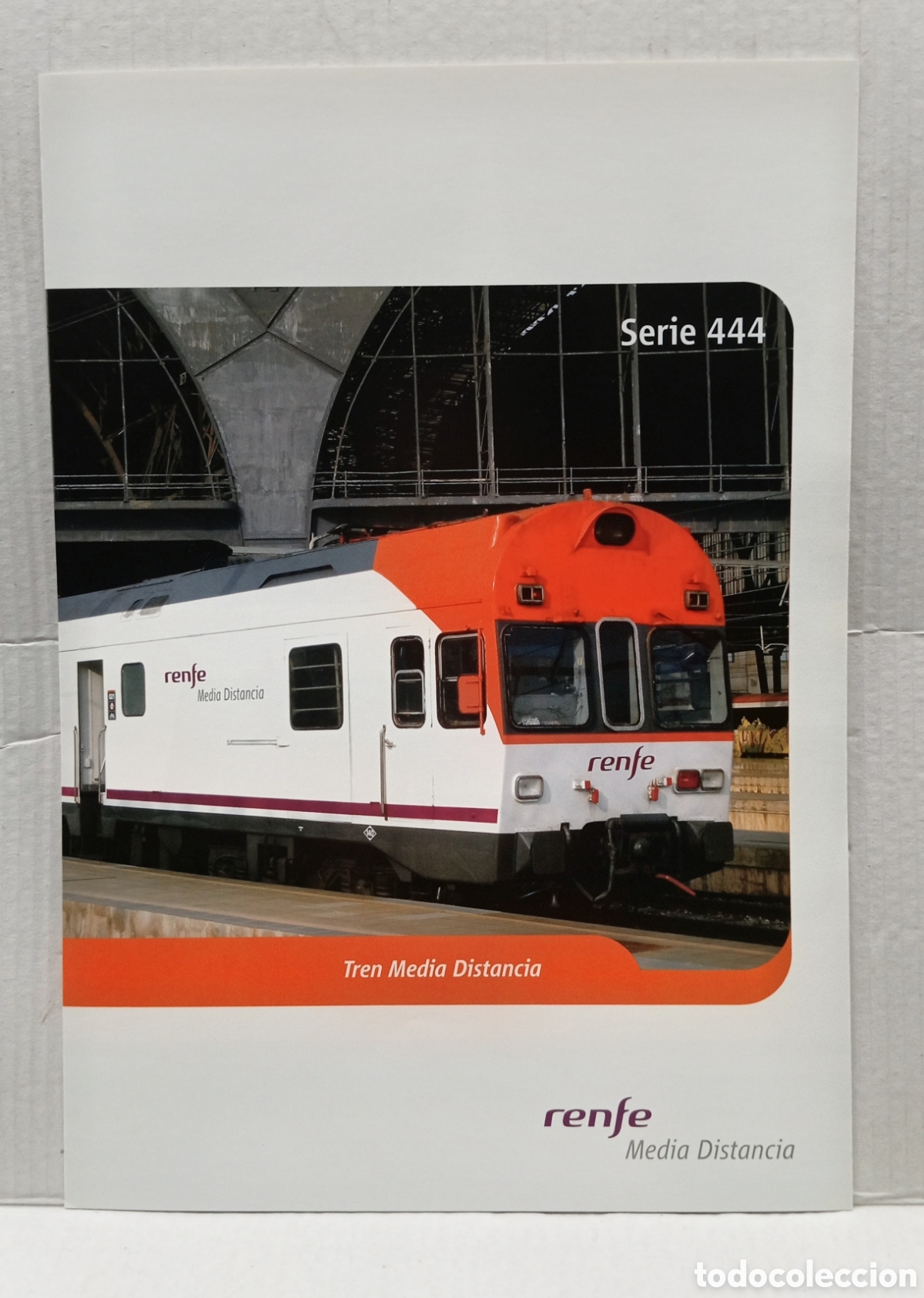 Otros art&iacute;culos de coleccionismo en papel: SERIE 444- RENFE TREN MEDIA DISTANCIA - FICHA T&Eacute;CNICA Y TECNOLOGICA-CON DESPLEGABLE