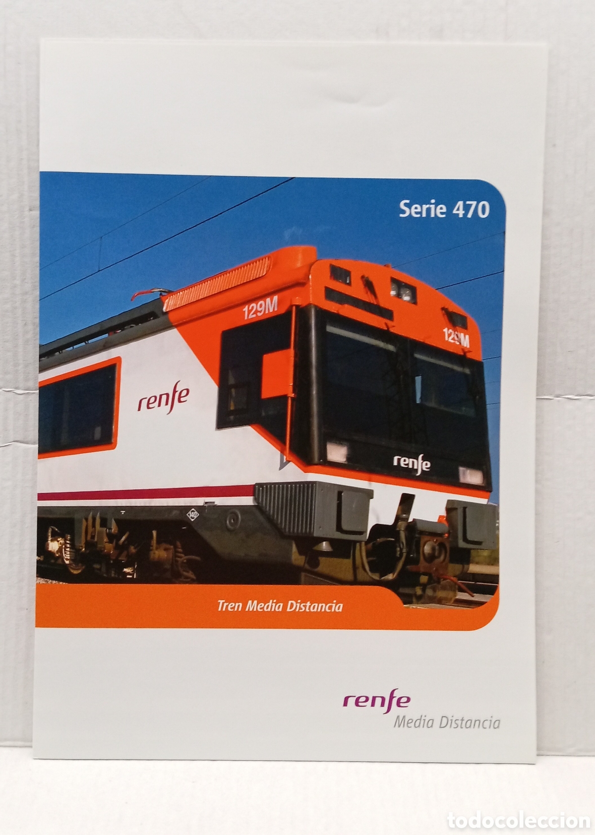 Otros art&iacute;culos de coleccionismo en papel: SERIE 470 - RENFE - TREN MEDIA DISTANCIA - FICHA T&Eacute;CNICA Y TECNOLOGICA-CON DESPLEGABLE