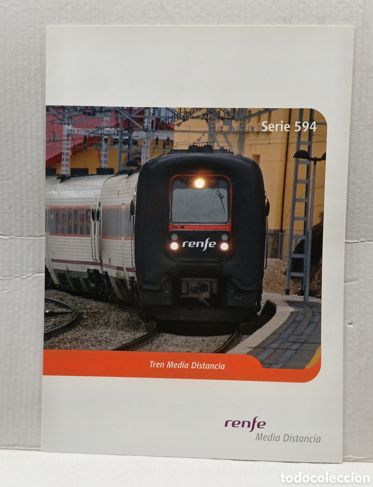 Otros art&iacute;culos de coleccionismo en papel: SER&Iacute;E 594 - RENFE - TREN MEDIA DISTANCIA - FICHA T&Eacute;CNICA Y TECNOLOGICA-CON DESPLEGABLE