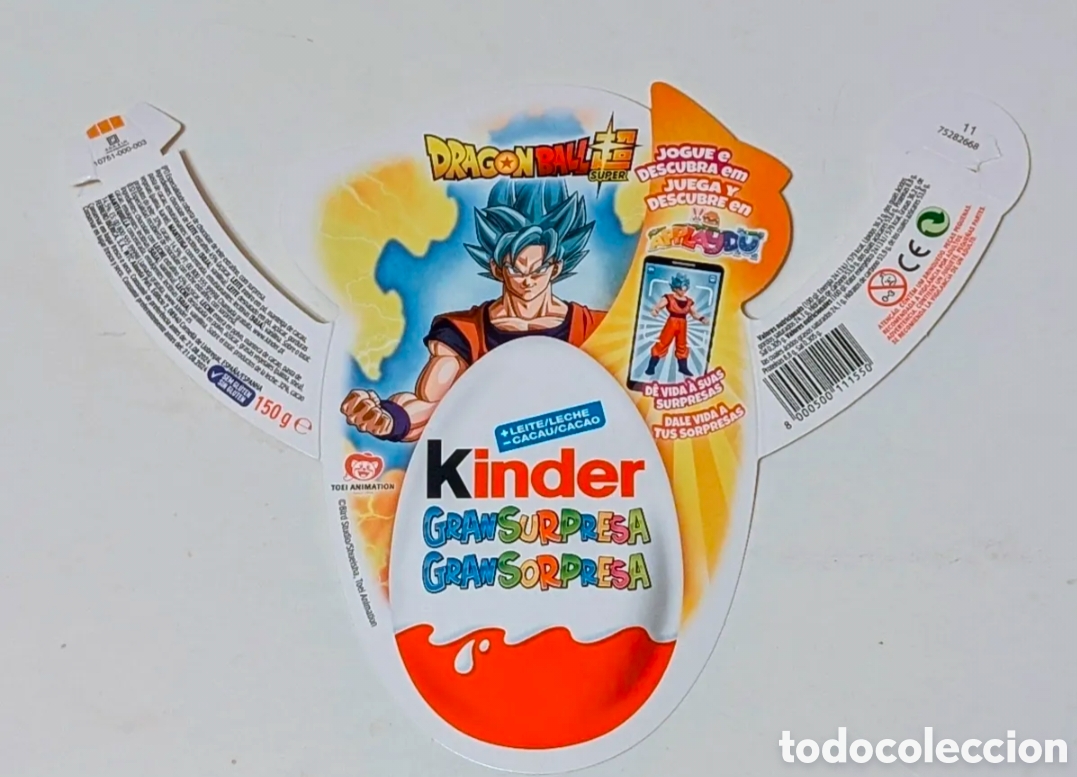 Otros art&iacute;culos de coleccionismo en papel: Dragon Ball publicidad Figura Kinder Gran Sorpresa. Bola de Dragon. Dragon Ball Z