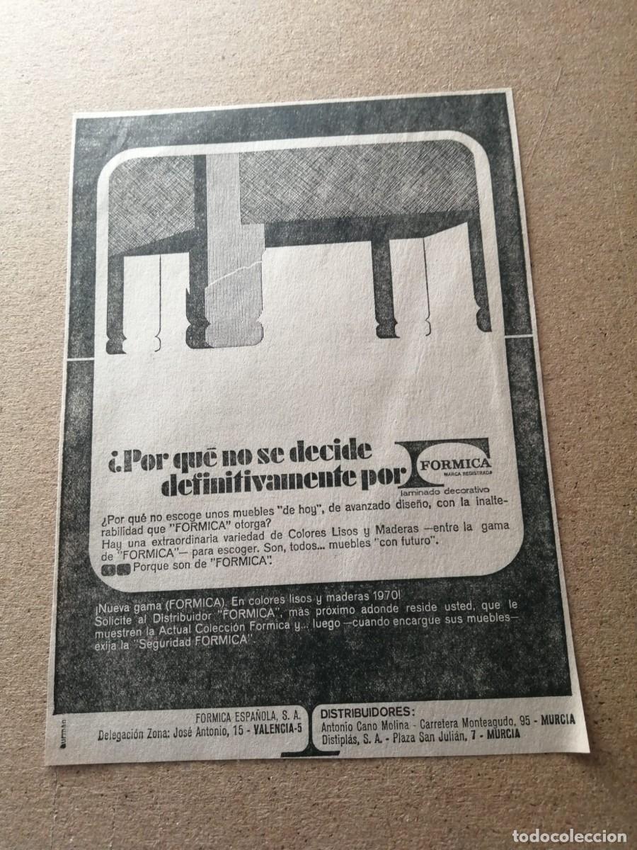 Otros art&iacute;culos de coleccionismo en papel: ANUNCIO. FORMICA, MUEBLES DE HOY