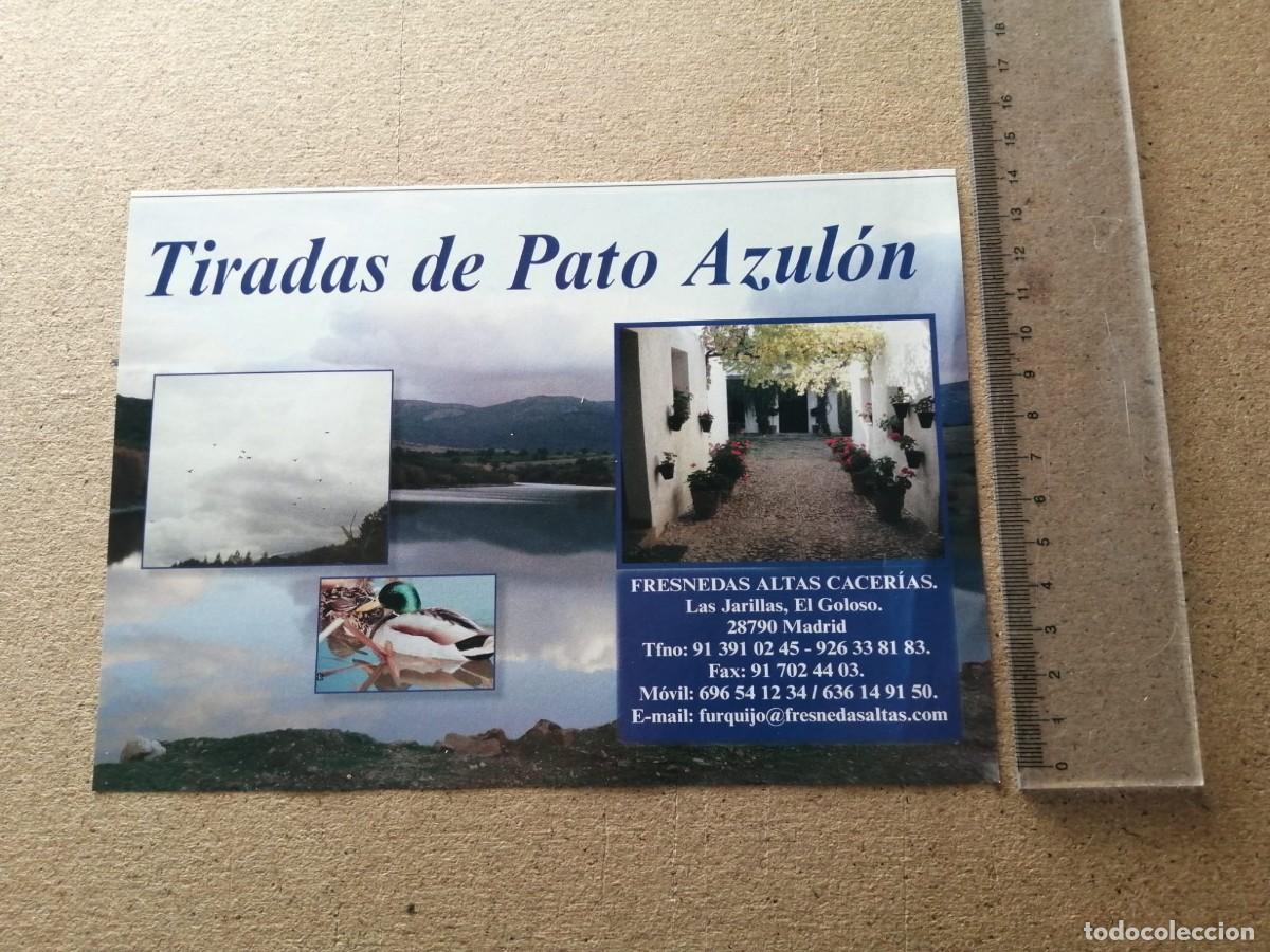 Otros art&iacute;culos de coleccionismo en papel: ANUNCIO. TIRADAS DE PATO AZULON