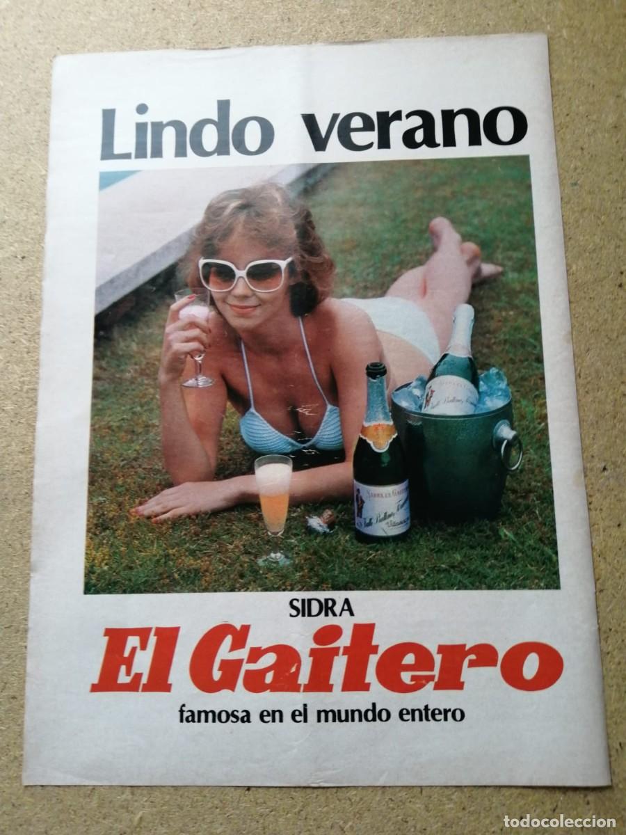 Otros art&iacute;culos de coleccionismo en papel: ANUNCIO. SIDRA EL GAITERO