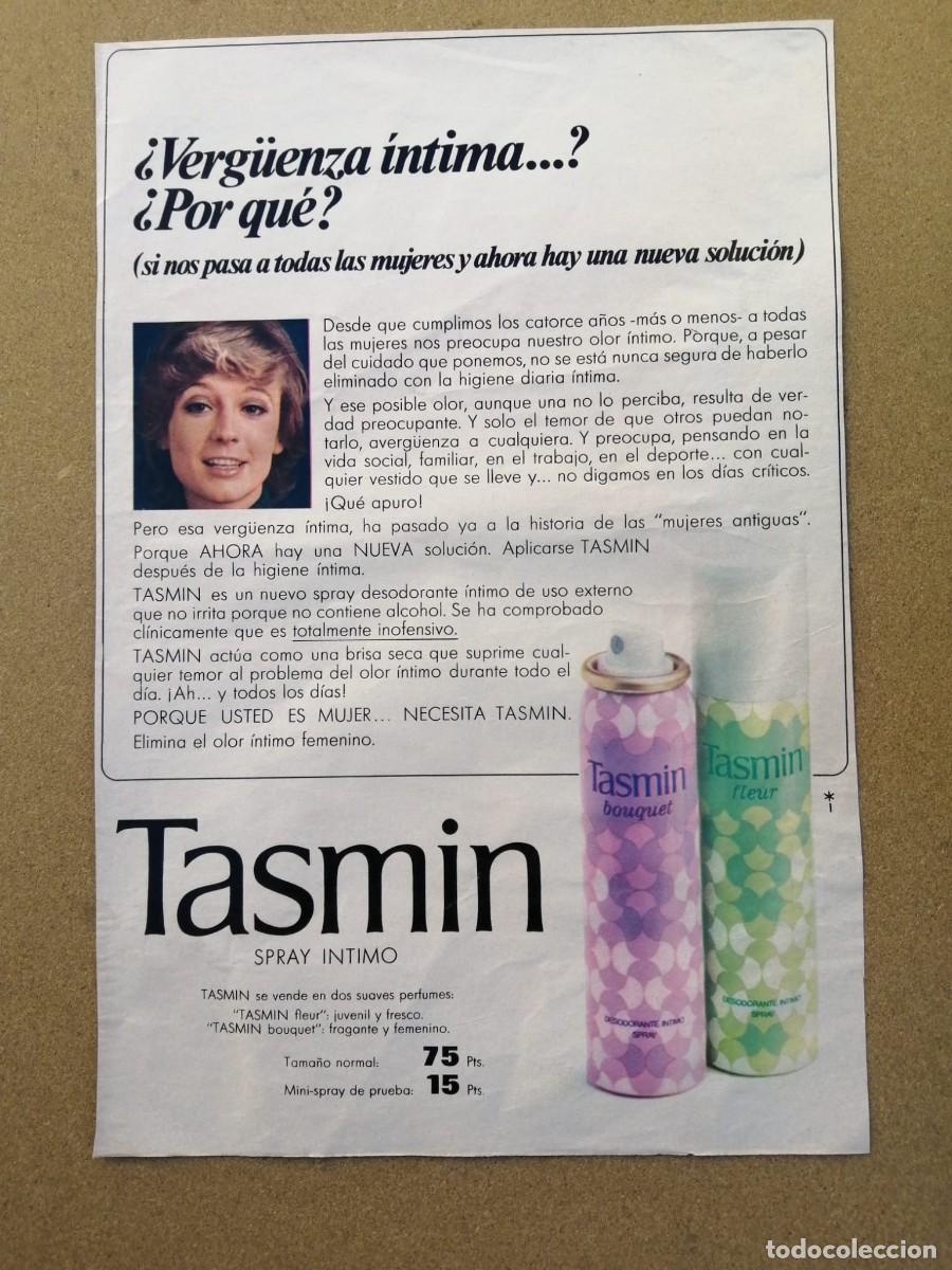 Otros art&iacute;culos de coleccionismo en papel: ANUNCIO. TASMIN SPRAY INTIMO
