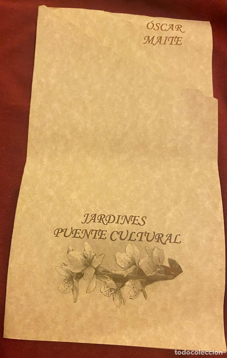 Otros art&iacute;culos de coleccionismo en papel: Tarjeta de men&uacute; de boda del a&ntilde;o 2005. 2 hojas. Curiosidad coleccionable. Buen estado.