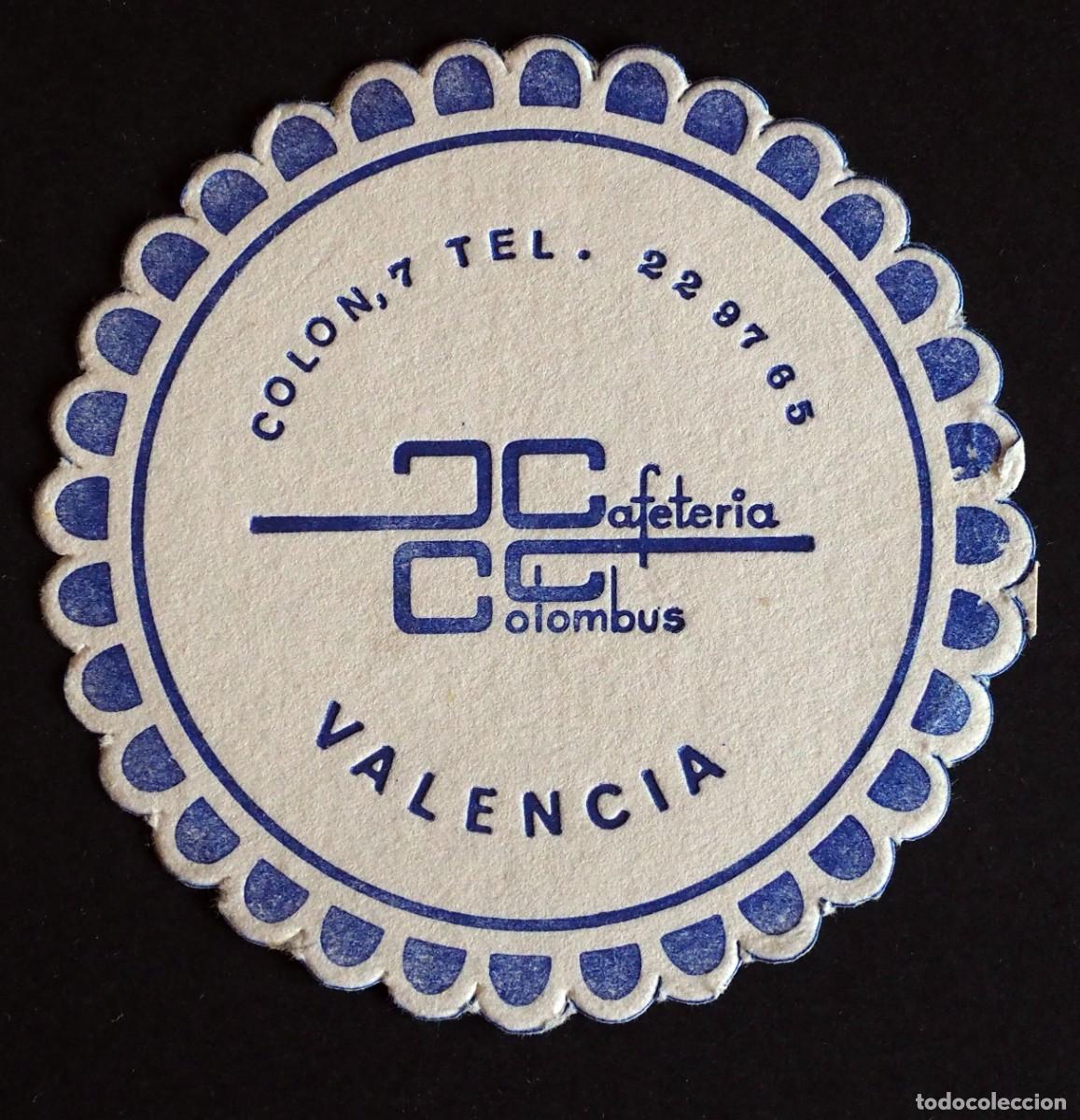 Otros art&iacute;culos de coleccionismo en papel: POSAVASOS: CAFETERIA COLOMBUS. VALENCIA