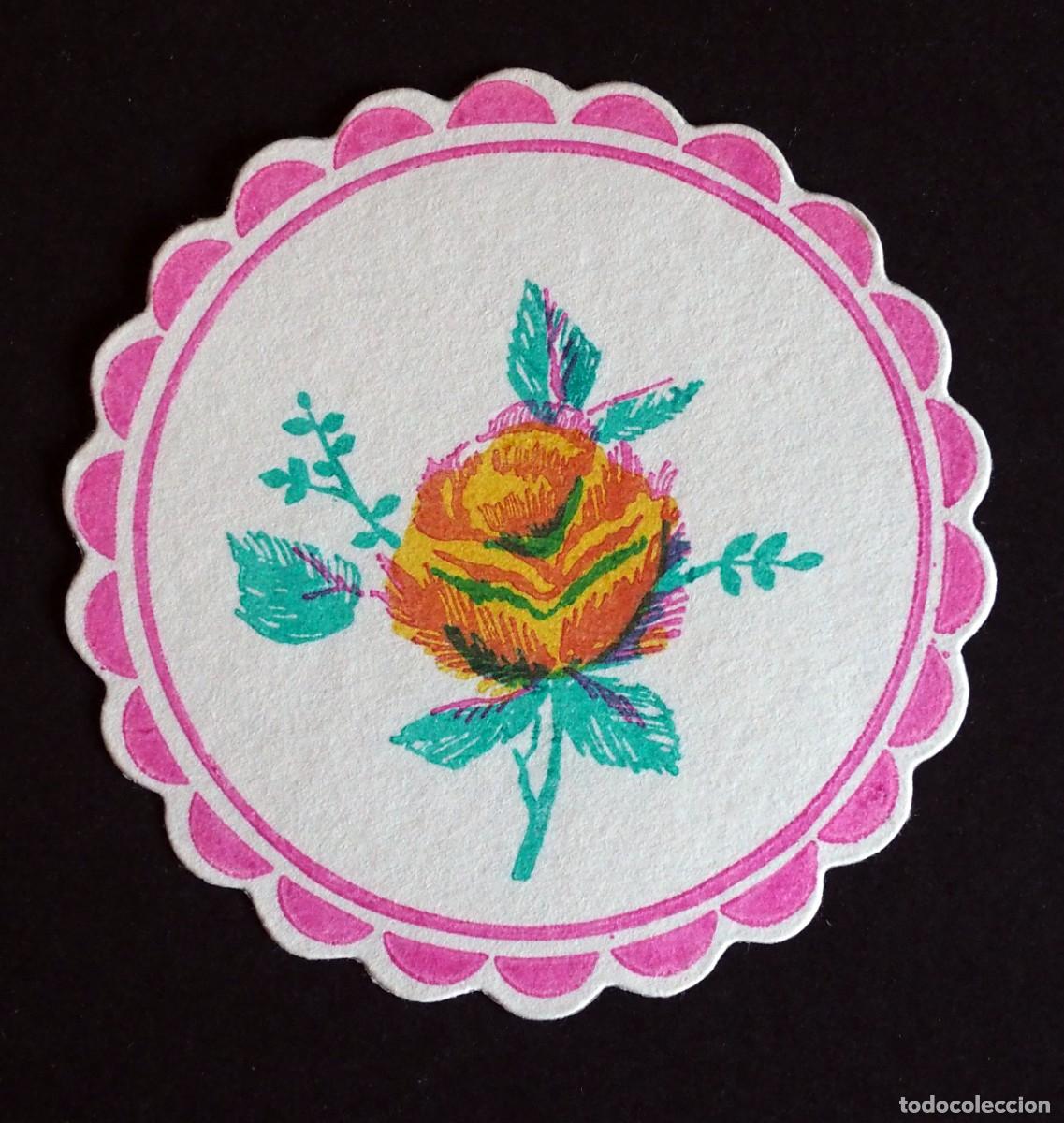 Otros art&iacute;culos de coleccionismo en papel: POSAVASOS: UNA FLOR. EN MUY BUEN ESTADO