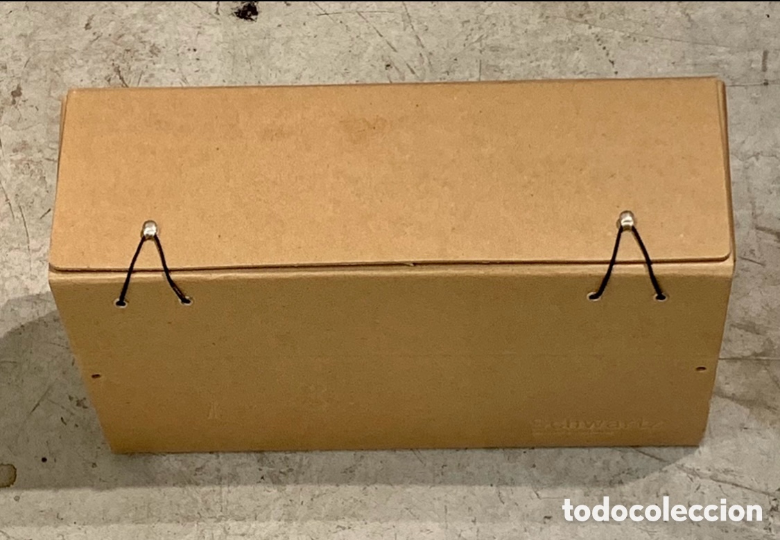 Otros art&iacute;culos de coleccionismo en papel: Caja Archivadora. SCHWARTZ. A5. Cart&oacute;n reciclado. A&ntilde;os 90.