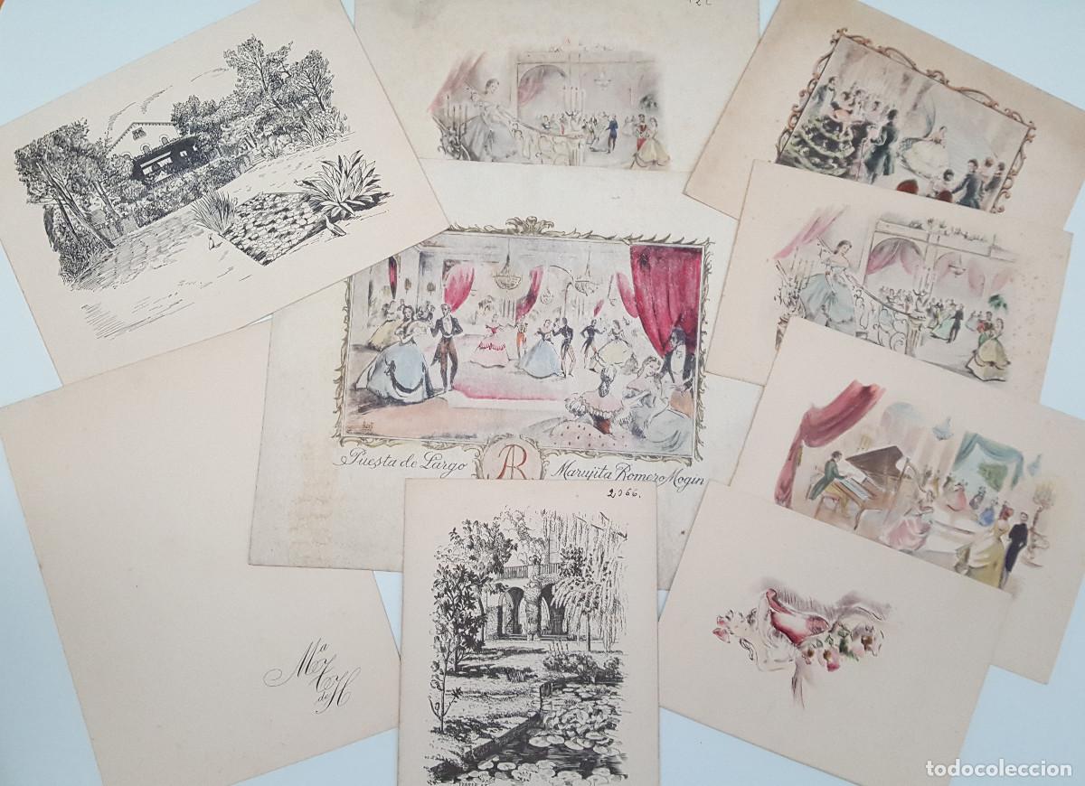 Otros art&iacute;culos de coleccionismo en papel: LOTE 9 TARJETAS INVITACI&Oacute;N PUESTA DE LARGO, BARCELONA A&Ntilde;OS 40, 50 Y 60.