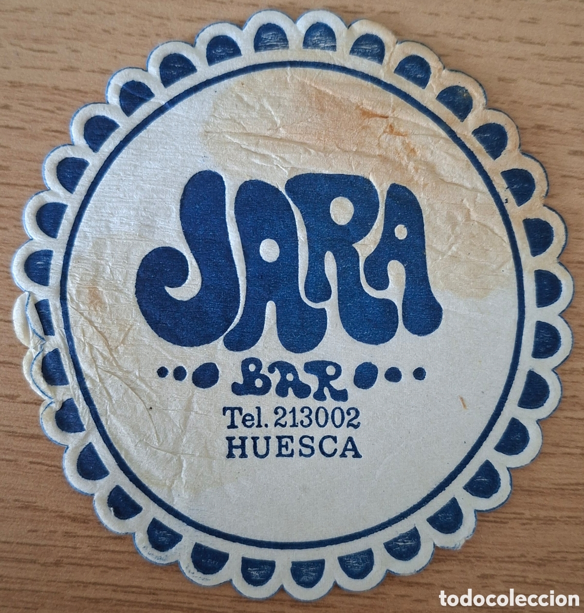 Otros art&iacute;culos de coleccionismo en papel: Posavasos Bar Jara - Huesca