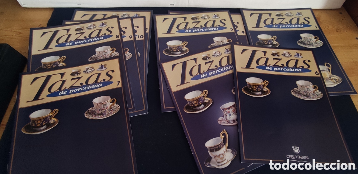 Otros art&iacute;culos de coleccionismo en papel: 11 fasc&iacute;culos tazas de porcelana
