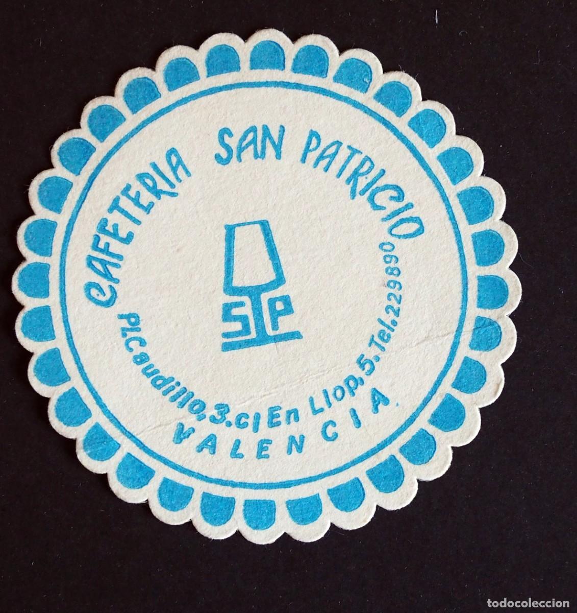 Otros art&iacute;culos de coleccionismo en papel: POSAVASOS: CAFETERIA SAN PATRICIO. VALENCIA