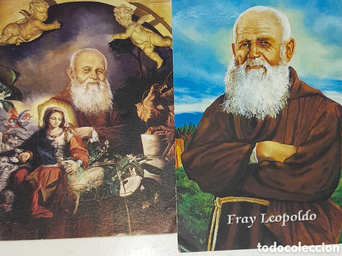 Otros art&iacute;culos de coleccionismo en papel: Dos estampas de fray leopoldo