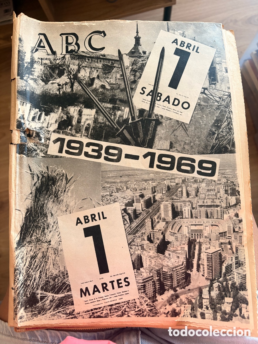 Otros art&iacute;culos de coleccionismo en papel: Lote de 2 ejemplares originales ABC (1964 y 1969) &ndash; Ediciones hist&oacute;ricas