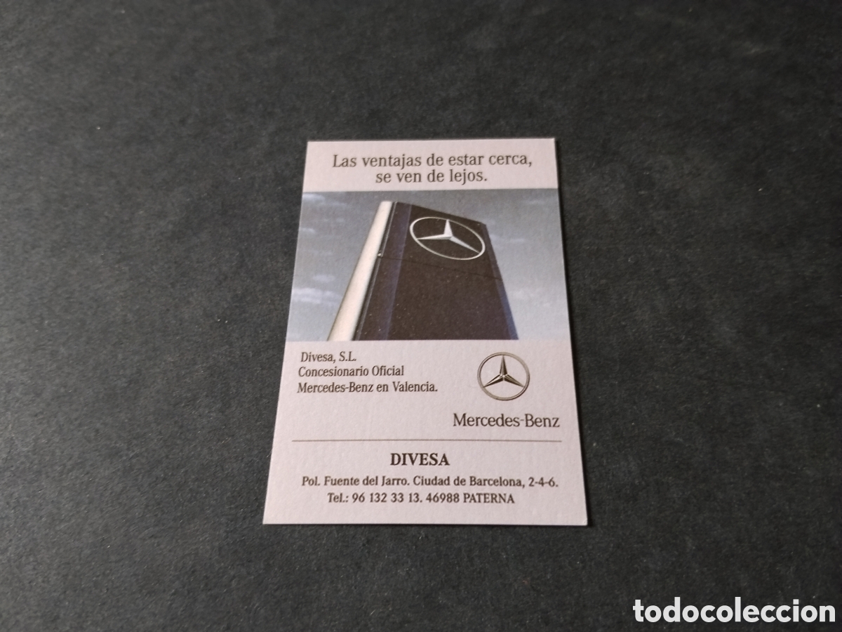 Otros art&iacute;culos de coleccionismo en papel: Tarjeta visita, Mercedes Benz,paterna