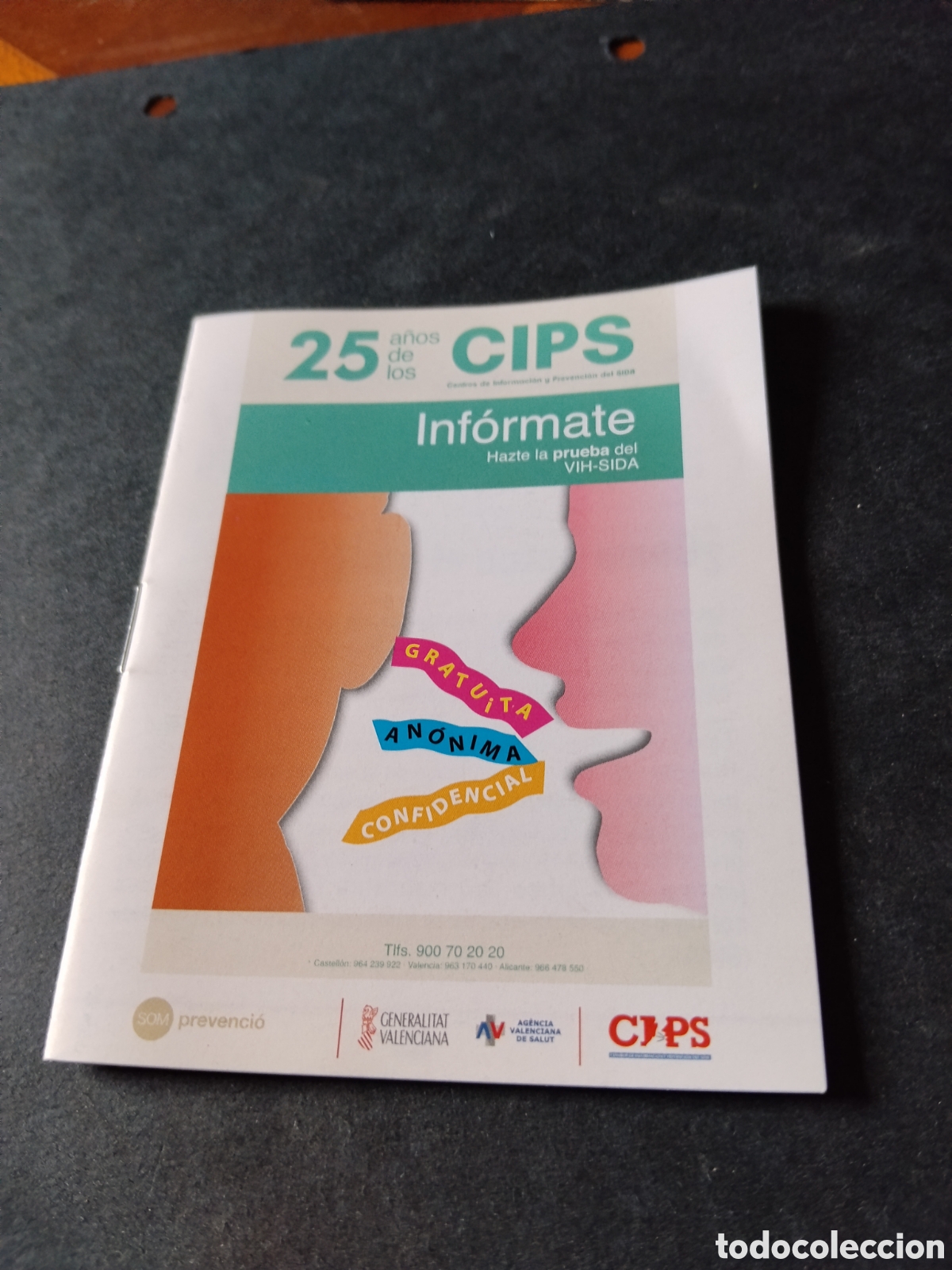 Otros art&iacute;culos de coleccionismo en papel: Folleto informate CIPS, SIDA