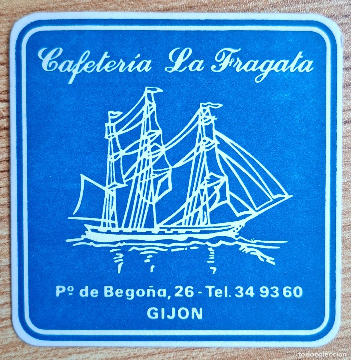 Otros art&iacute;culos de coleccionismo en papel: Posavasos Cafeter&iacute;a La Fragata - Gij&oacute;n (Asturias)