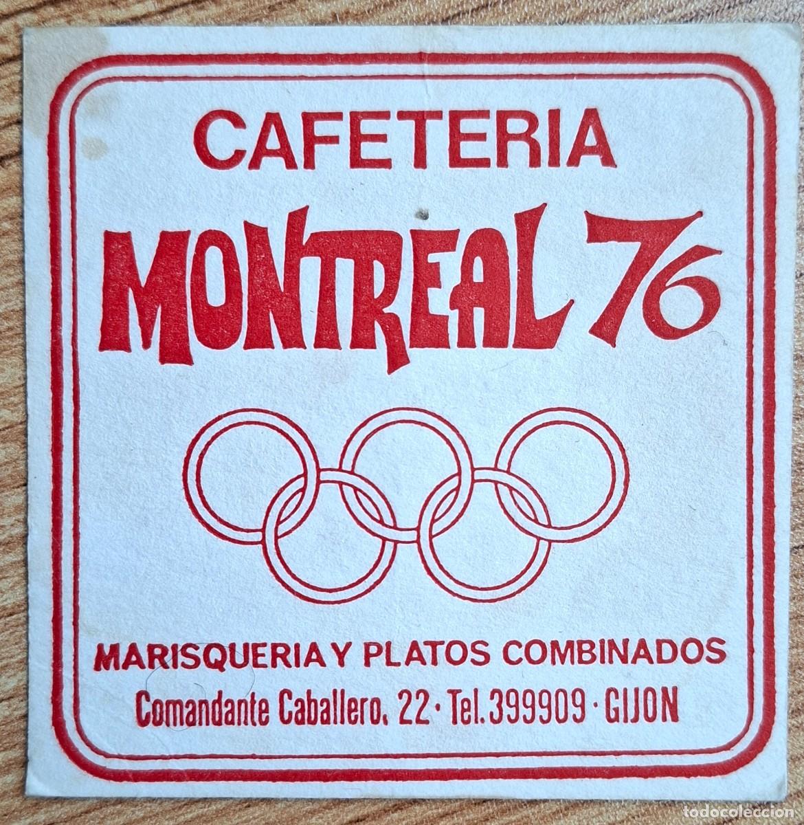 Otros art&iacute;culos de coleccionismo en papel: Posavasos Cafeter&iacute;a Montreal 76 - Gij&oacute;n (Asturias)