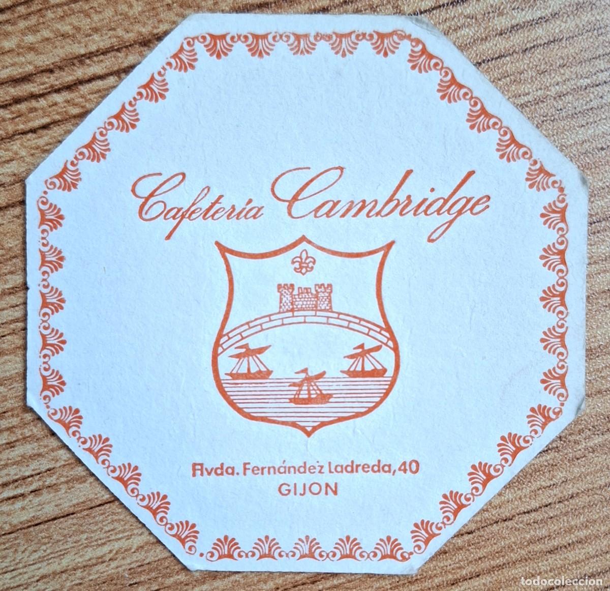 Otros art&iacute;culos de coleccionismo en papel: Posavasos Cafeter&iacute;a Cambridge - Gij&oacute;n (Asturias)