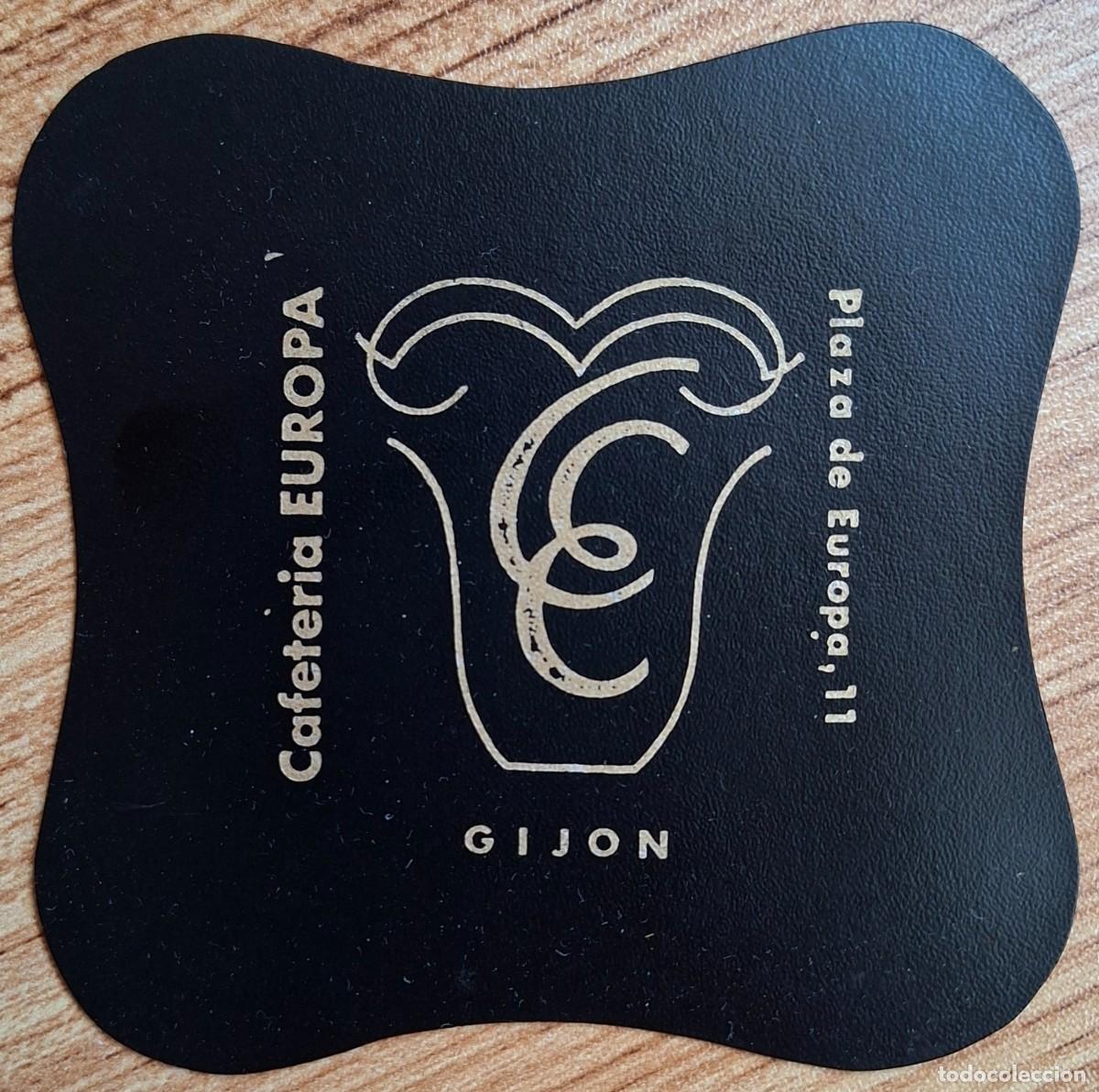 Otros art&iacute;culos de coleccionismo en papel: Posavasos Cafeter&iacute;a Europa - Gij&oacute;n (Asturias)