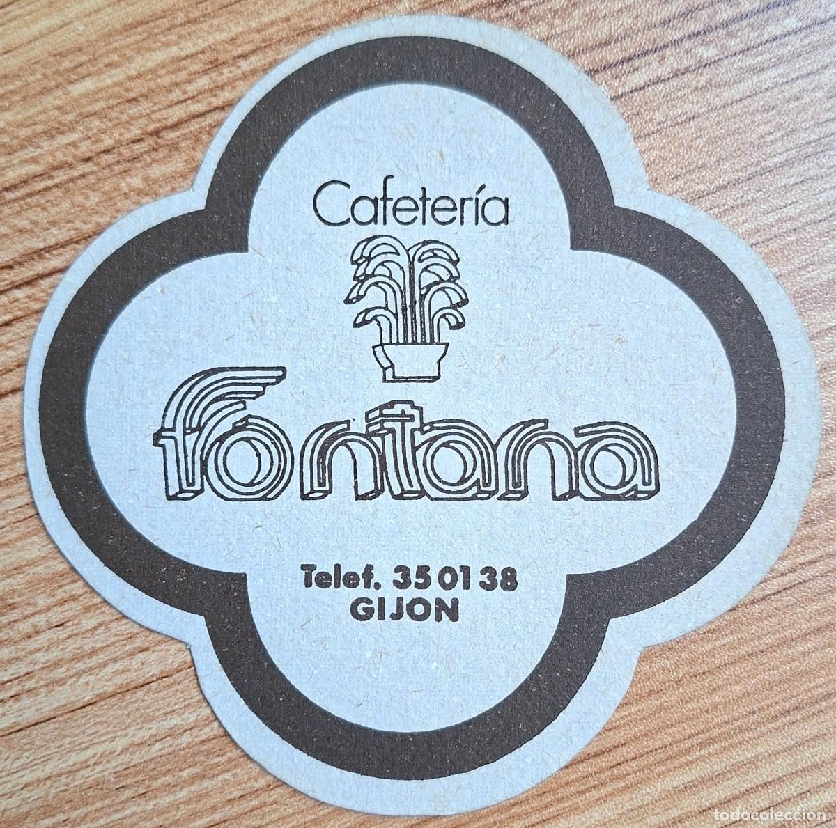 Otros art&iacute;culos de coleccionismo en papel: Posavasos Cafeter&iacute;a Fontana - Gij&oacute;n (Asturias)