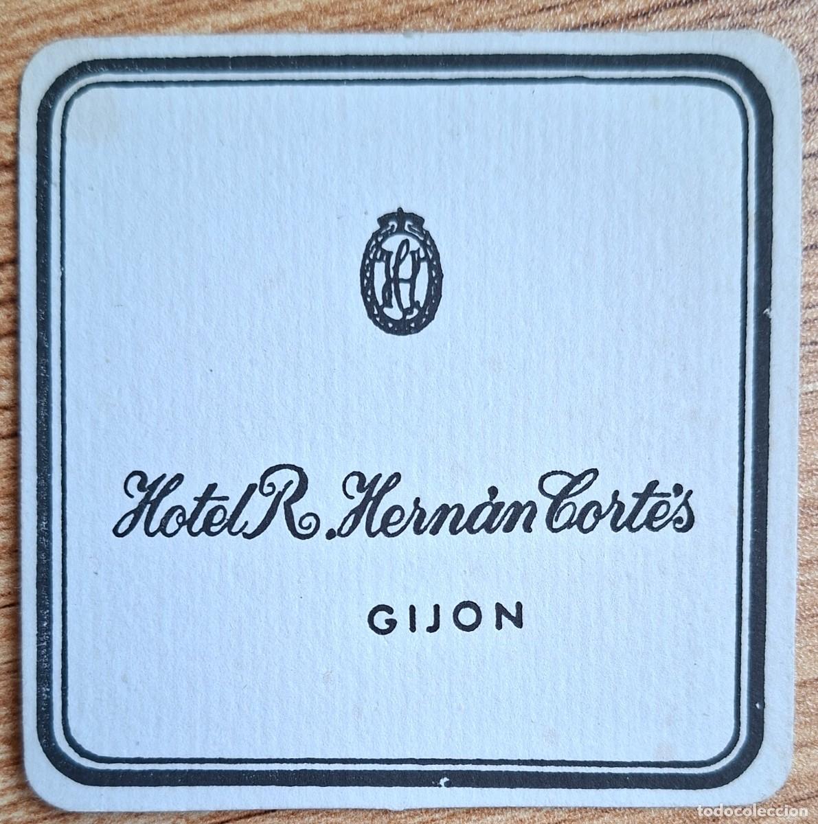 Otros art&iacute;culos de coleccionismo en papel: Posavasos Hotel Residencia Hern&aacute;n Cort&eacute;s - Gij&oacute;n (Asturias)