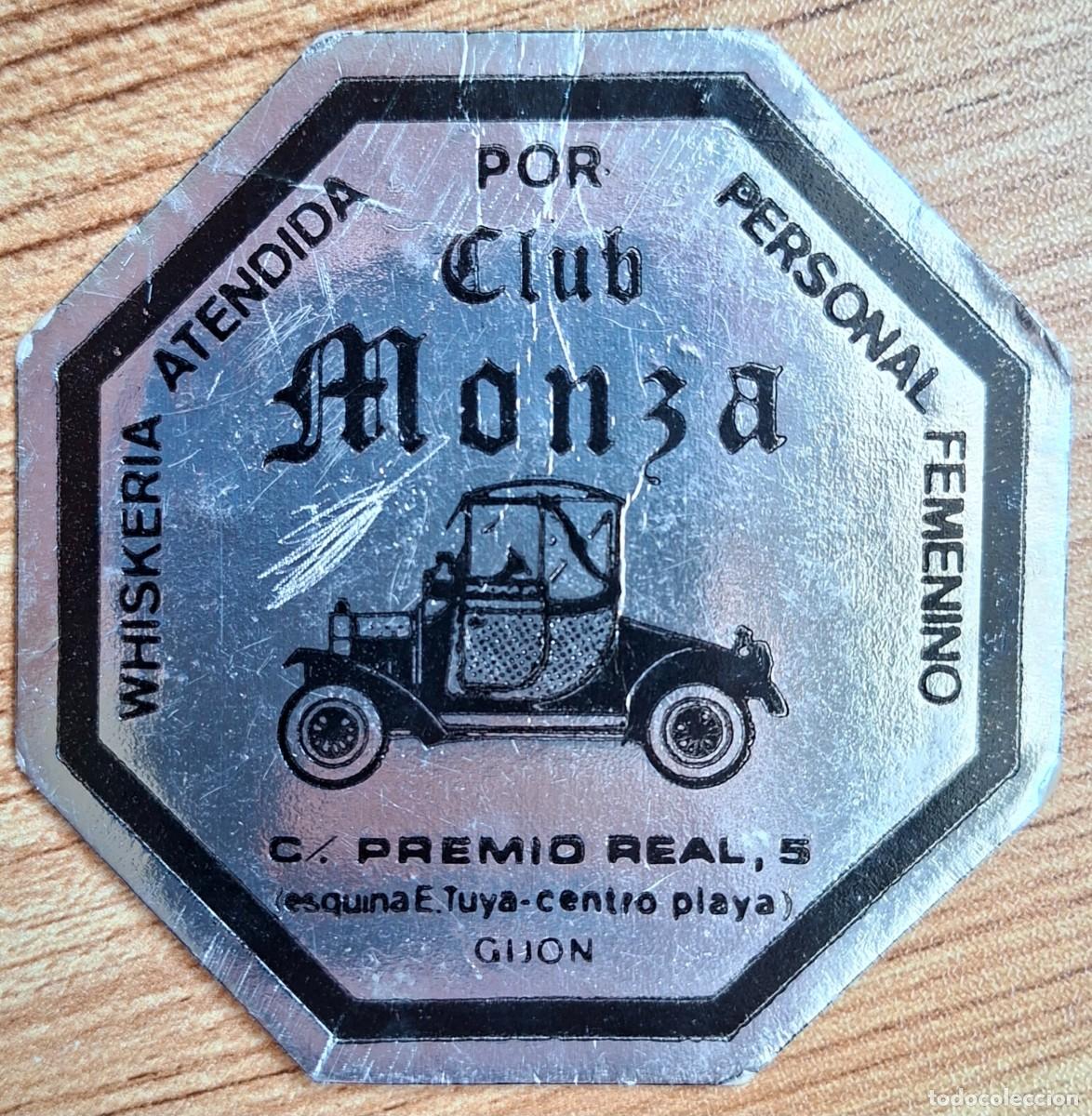 Otros art&iacute;culos de coleccionismo en papel: Posavasos Club Monza - Gij&oacute;n (Asturias)