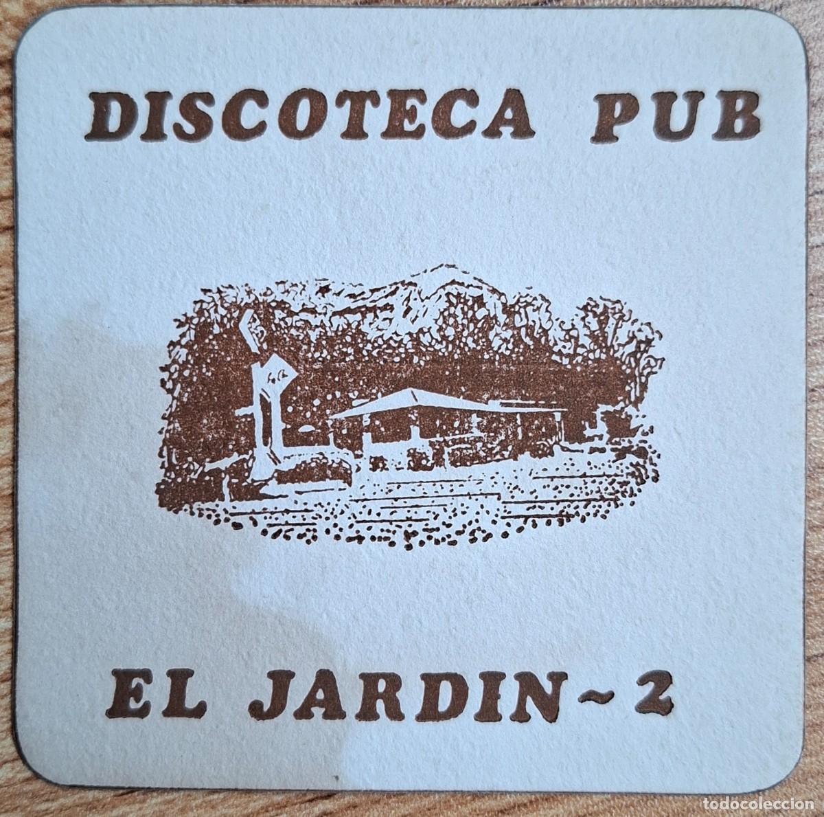 Otros art&iacute;culos de coleccionismo en papel: Posavasos Discoteca Pub El Jard&iacute;n 2 edificio - Somi&oacute; - Gij&oacute;n (Asturias)