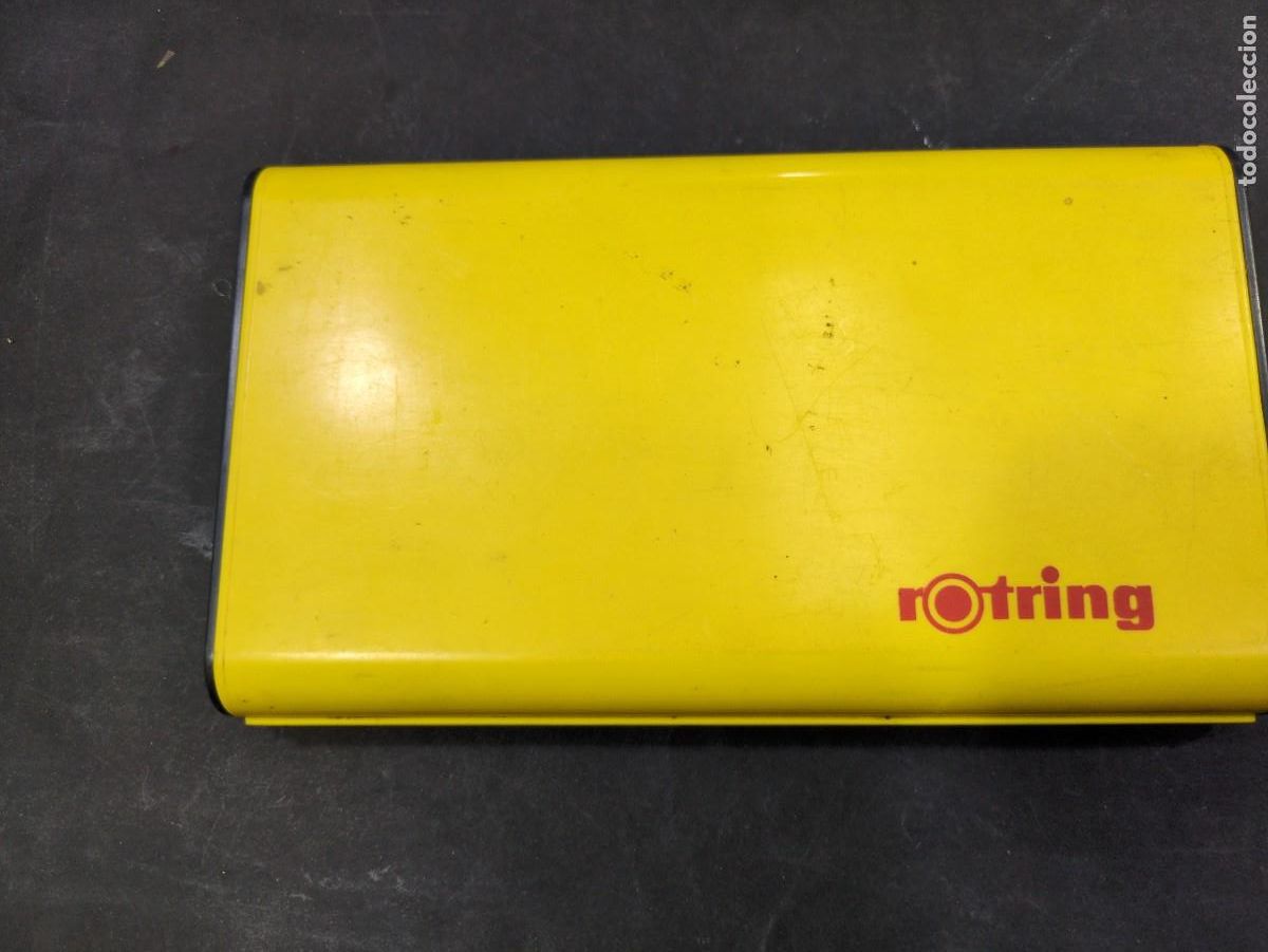 Otros art&iacute;culos de coleccionismo en papel: roting caja compas vintage amarilla germany