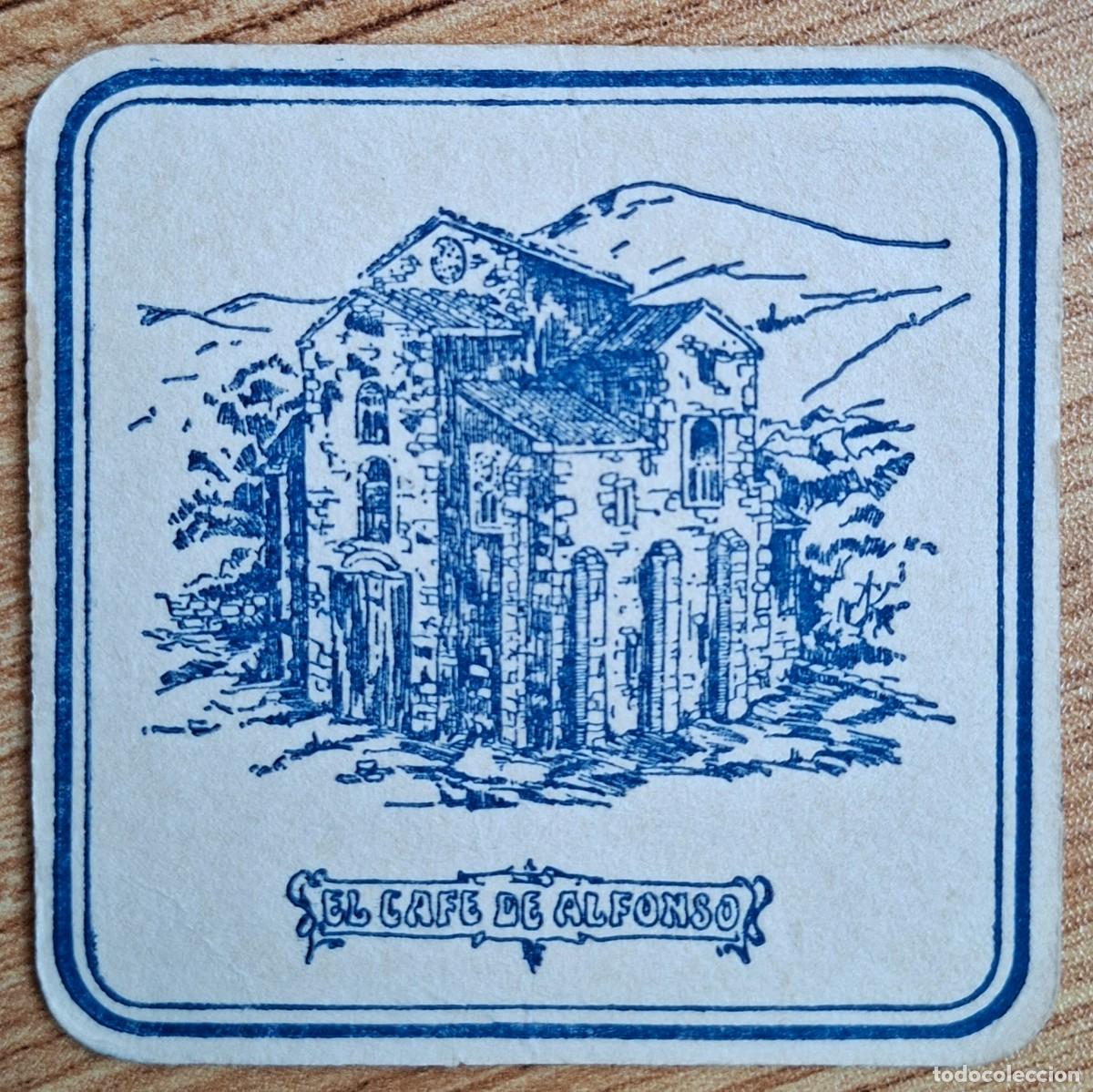 Otros art&iacute;culos de coleccionismo en papel: Posavasos El Caf&eacute; de Alfonso - Naranco - Oviedo (Asturias)