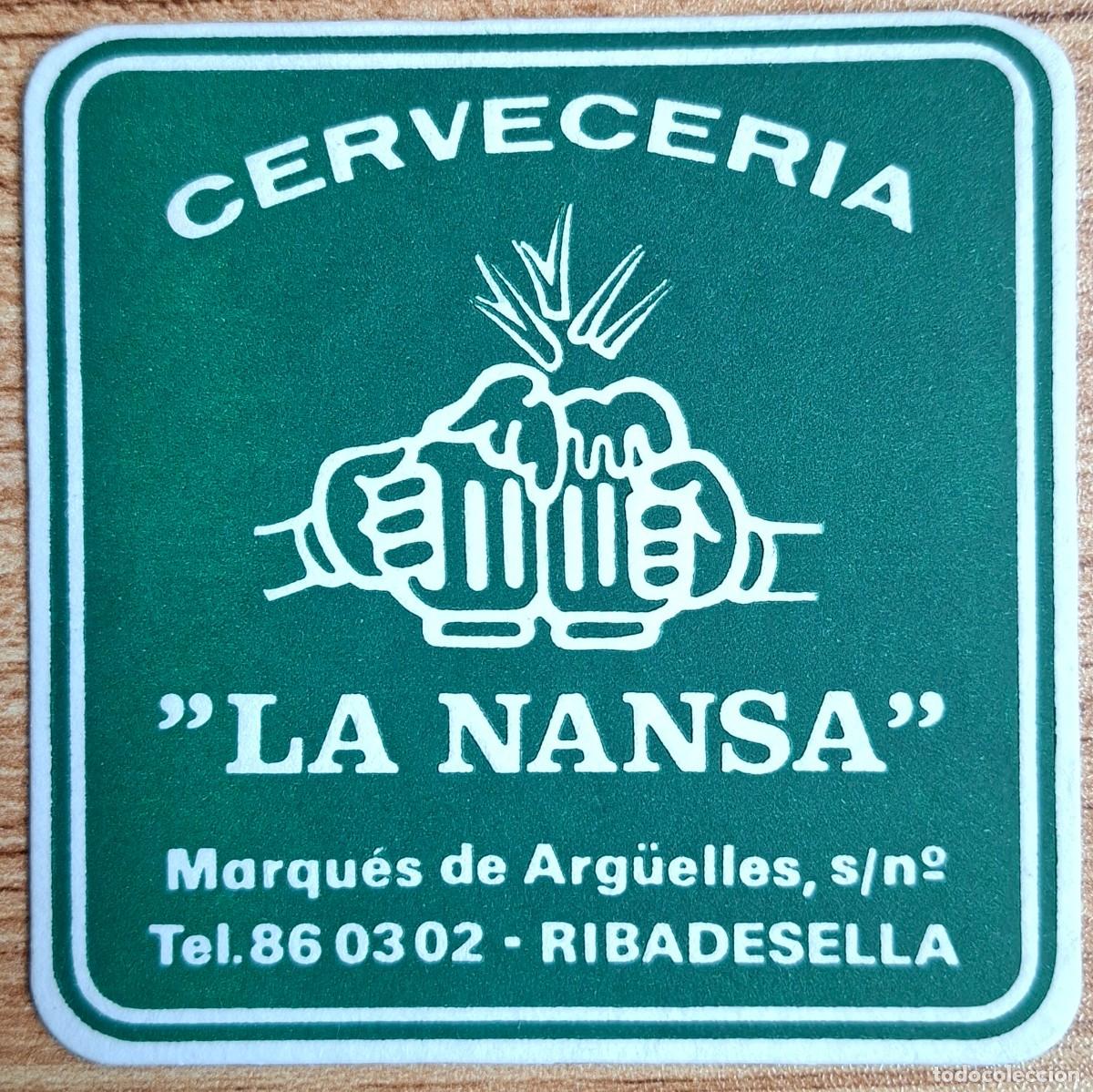 Otros art&iacute;culos de coleccionismo en papel: Posavasos Cervecer&iacute;a La Nansa - Ribadesella (Asturias)