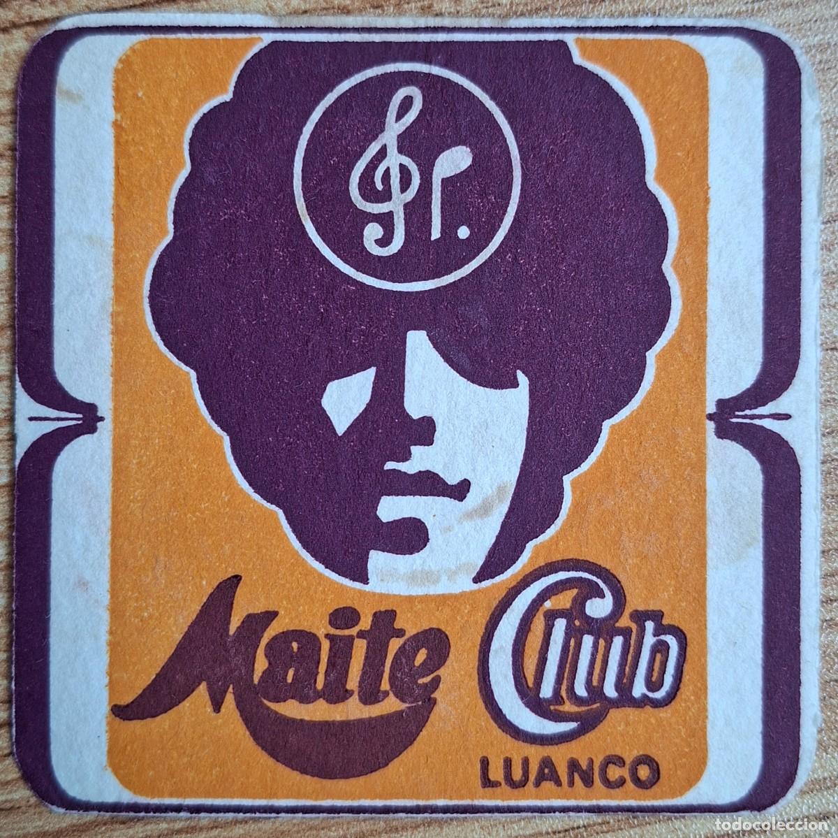 Otros art&iacute;culos de coleccionismo en papel: Posavasos Maite Club - Luanco (Asturias)