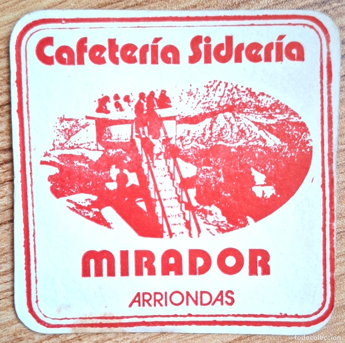 Otros art&iacute;culos de coleccionismo en papel: Posavasos Cafeter&iacute;a Sidrer&iacute;a Mirador - Arriondas (Asturias)