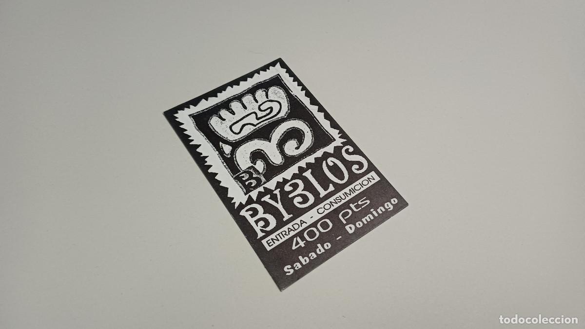Otros art&iacute;culos de coleccionismo en papel: FLYER ENTRADA INVITACION - DISCOTECA BYBLOS VALENCIA
