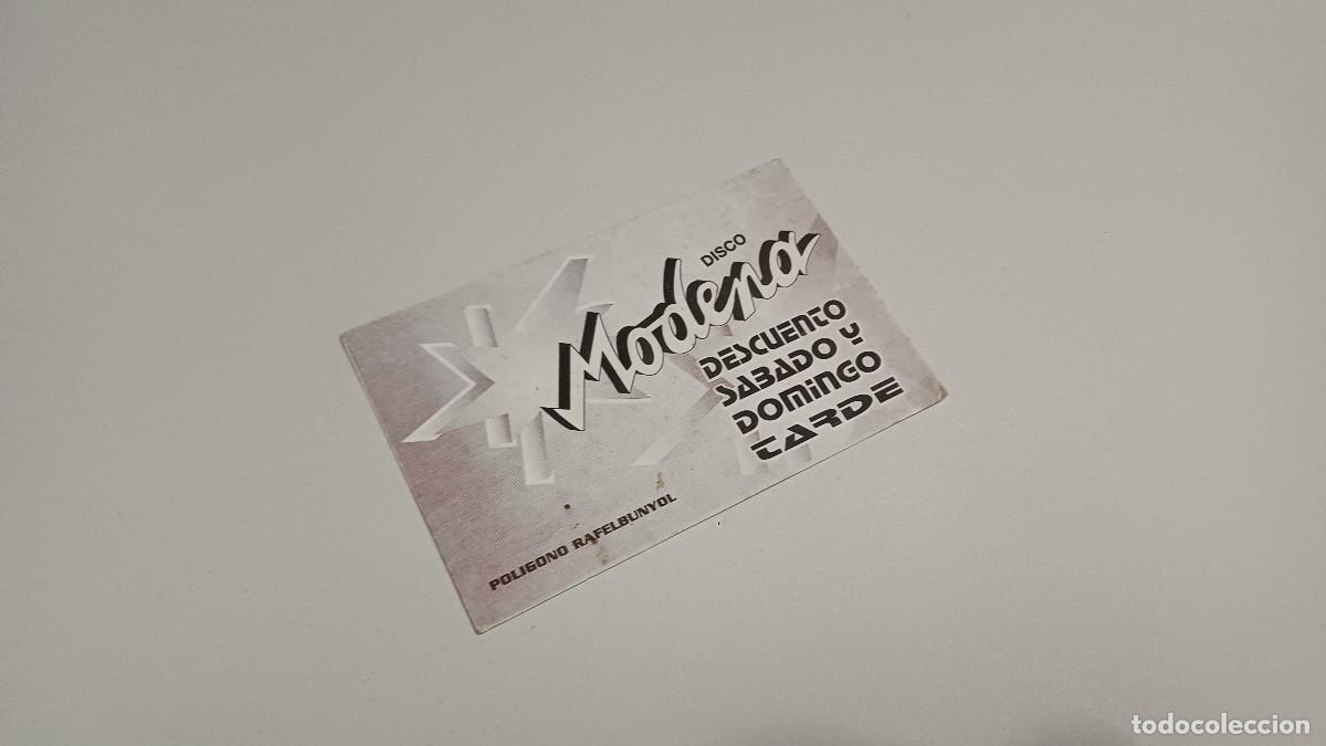 Sammelleidenschaft Andere Papierartikel: FLYER ENTRADA INVITACION - DISCOTECA MODENA VALENCIA